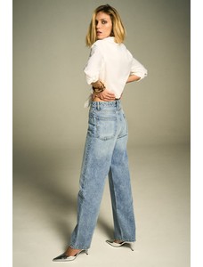 широкие джинсы с завышенной талией из коллекции zw