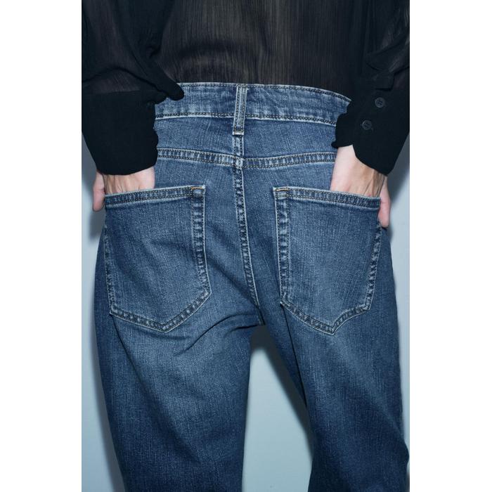 RELAXED ДЖИНСЫ СРЕДНЕЙ ПОСАДКИ ЗАУЖЕННОГО КРОЯ ИЗ КОЛЛЕКЦИИ ZW COLLECTION