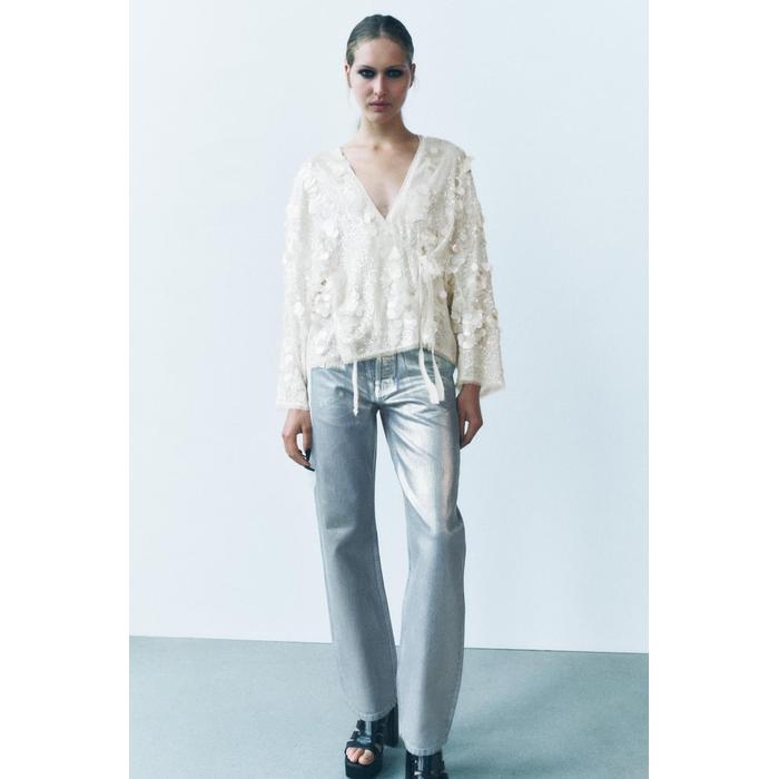 Zara denim kimono online