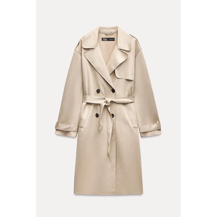 Zara long trench coat on sale