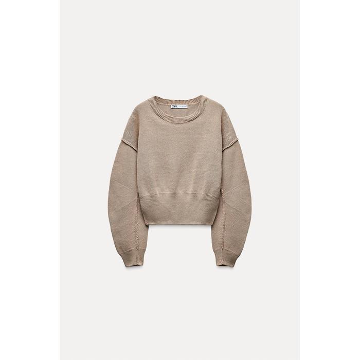 Cropped pullover zara best sale