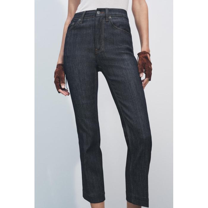 УКОРОЧЕННЫЕ ДЖИНСЫ С ВЫСОКОЙ ТАЛИЕЙ ИЗ КОЛЛЕКЦИИ ZW BOOTCUT