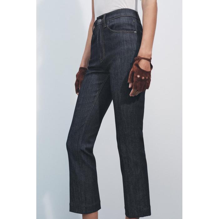 УКОРОЧЕННЫЕ ДЖИНСЫ С ВЫСОКОЙ ТАЛИЕЙ ИЗ КОЛЛЕКЦИИ ZW BOOTCUT