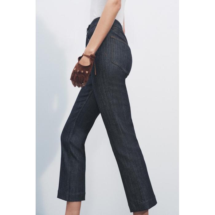 УКОРОЧЕННЫЕ ДЖИНСЫ С ВЫСОКОЙ ТАЛИЕЙ ИЗ КОЛЛЕКЦИИ ZW BOOTCUT