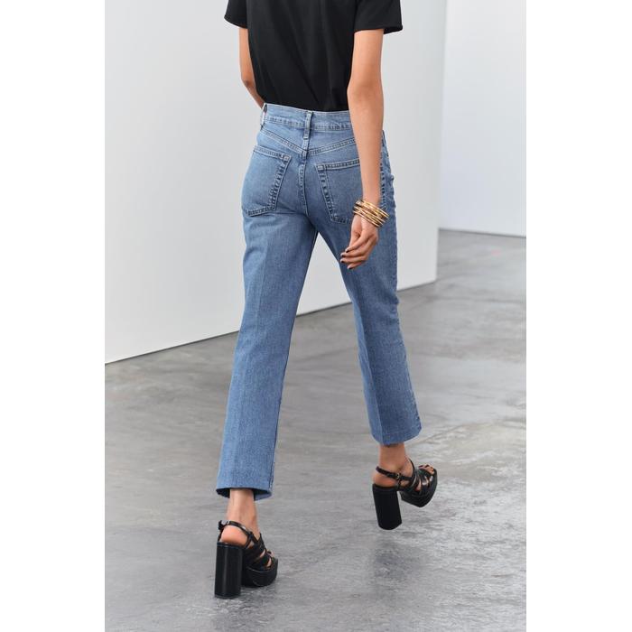 УКОРОЧЕННЫЕ ДЖИНСЫ С ВЫСОКОЙ ТАЛИЕЙ ИЗ КОЛЛЕКЦИИ ZW BOOTCUT