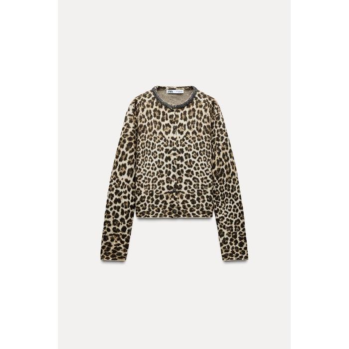 Zara tiger print sweatshirt online