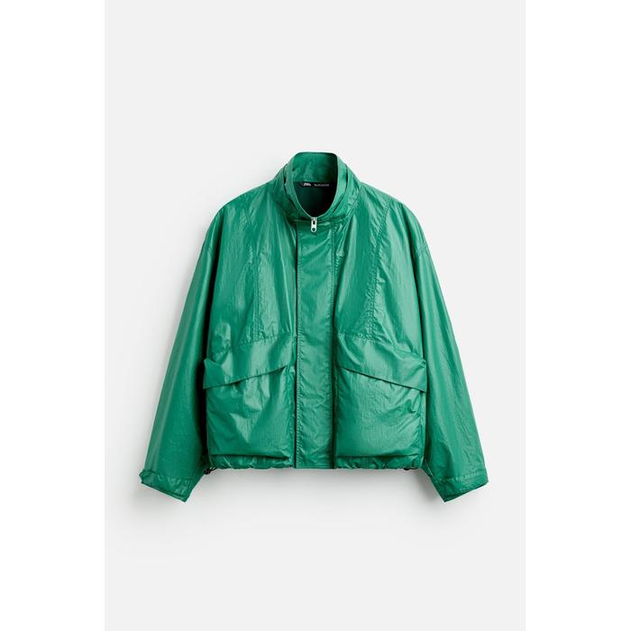 zara satin jogging jacket