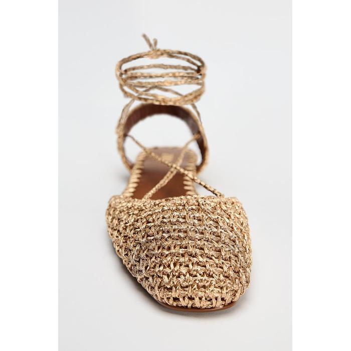 zara straw sandals