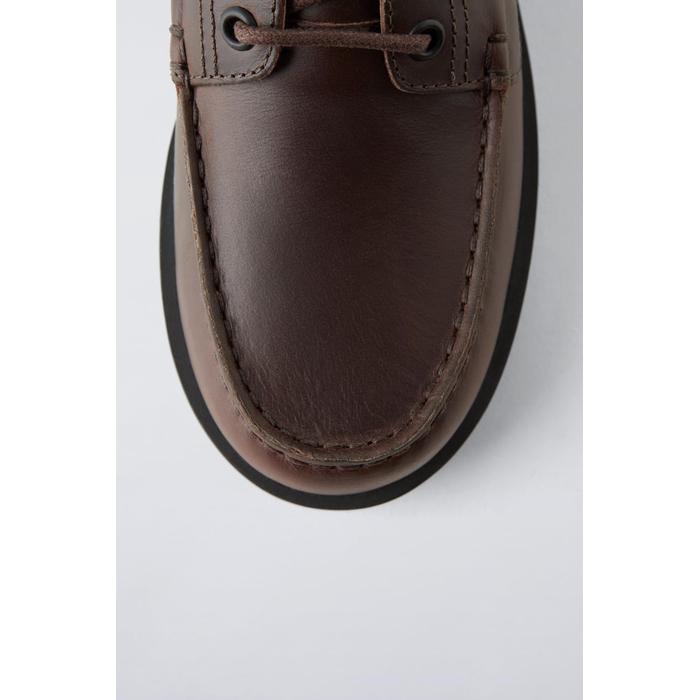 КОЖАНЫЕ ПАЛУБНЫЕ ТУФЛИ