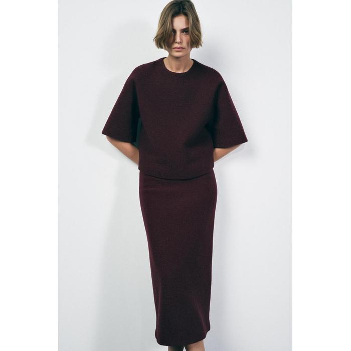 МИНИМАЛИСТИЧНЫЙ ТОП ИЗ 100% ШЕРСТИ КОЛЛЕКЦИИ ZW COLLECTION