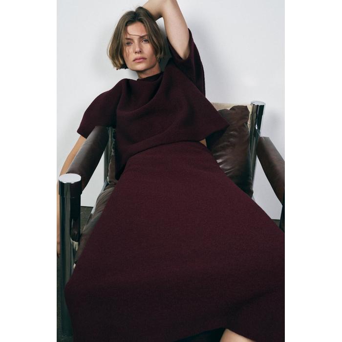 МИНИМАЛИСТИЧНЫЙ ТОП ИЗ 100% ШЕРСТИ КОЛЛЕКЦИИ ZW COLLECTION