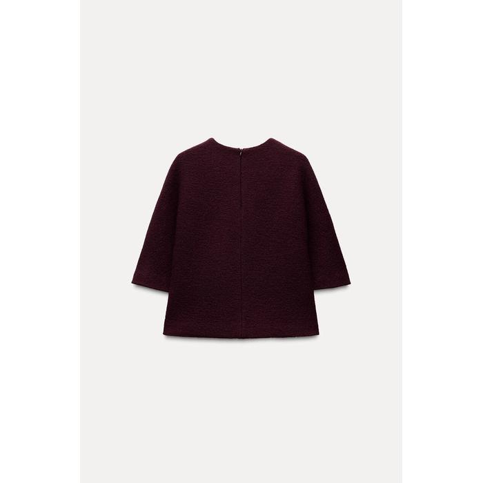 МИНИМАЛИСТИЧНЫЙ ТОП ИЗ 100% ШЕРСТИ КОЛЛЕКЦИИ ZW COLLECTION