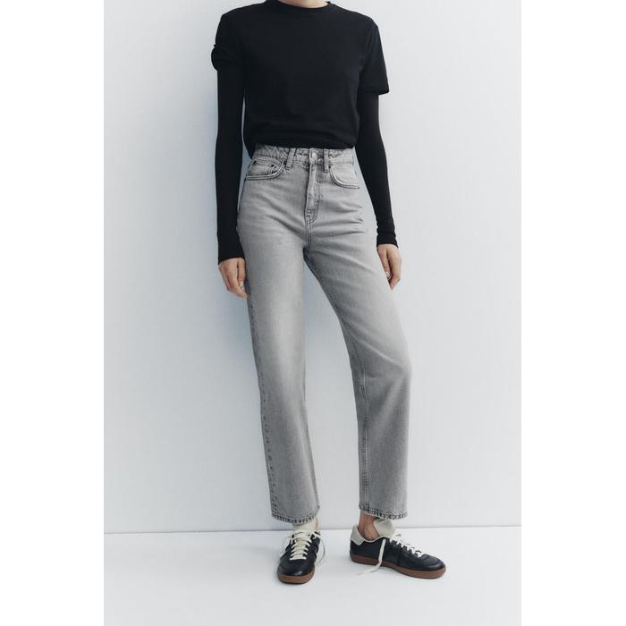 ДЖИНСЫ TRF С MOM FIT ВЫСОКОЙ ТАЛИЕЙ