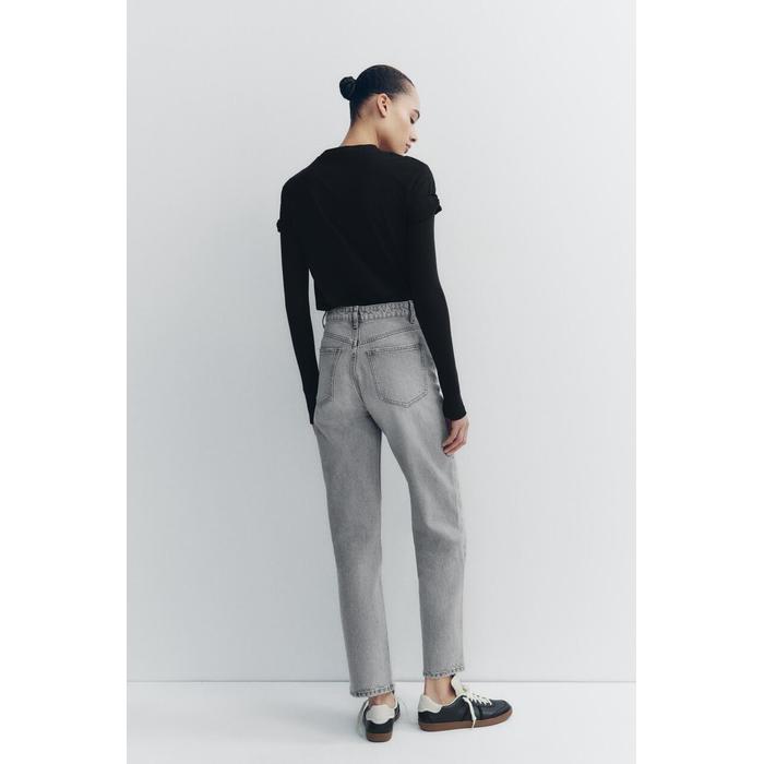 ДЖИНСЫ TRF С MOM FIT ВЫСОКОЙ ТАЛИЕЙ