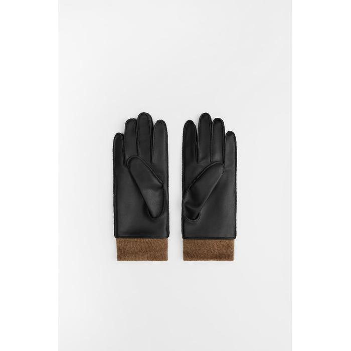 КОРОТКИЕ БРЮКИ С ЭФФЕКТОМ КОЖИ GLOVE S