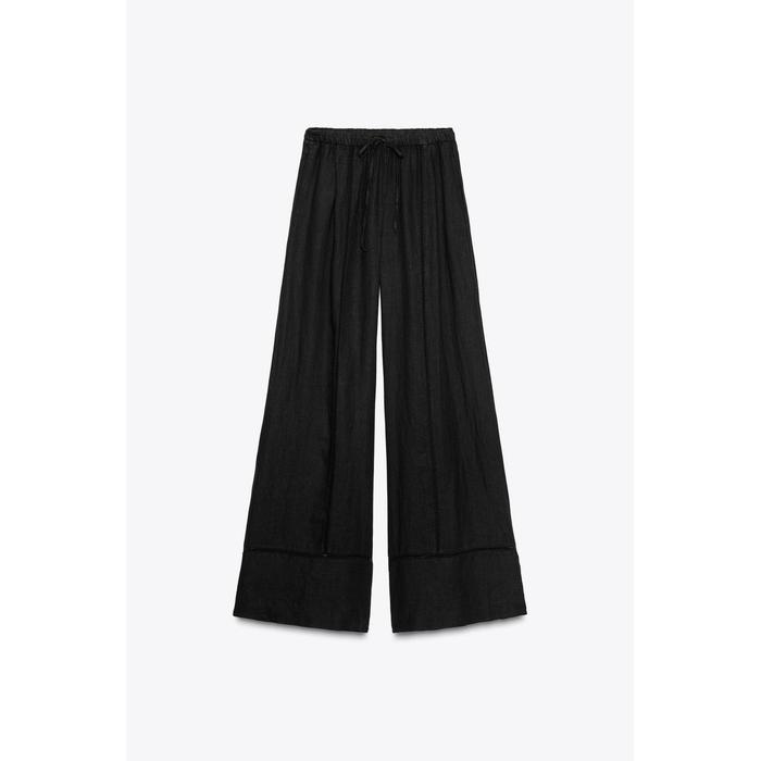 БРЮКИ ПАЛАЦЦО ИЗ 100% ЛЬНА ИЗ КОЛЛЕКЦИИ ZW COLLECTION