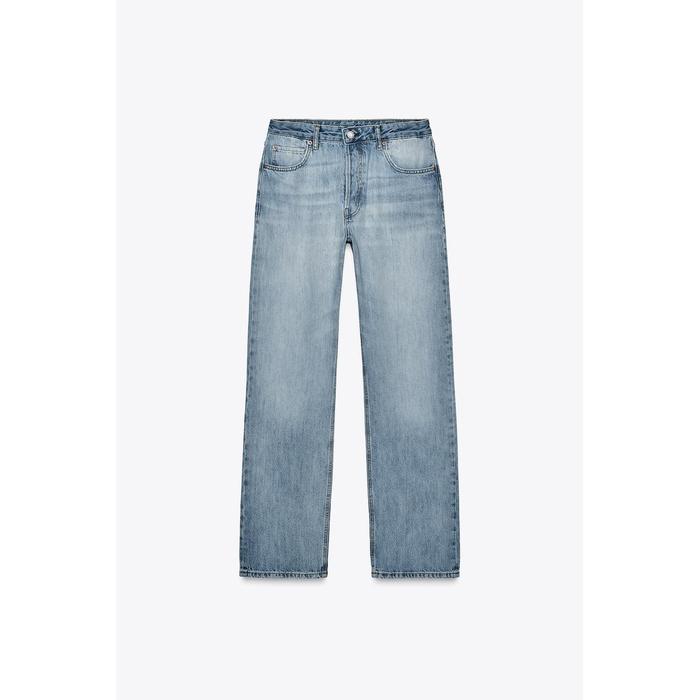 RELAXED ДЖИНСЫ ПРЯМОГО КРОЯ С ЗАНИЖЕННОЙ ТАЛИЕЙ ИЗ КОЛЛЕКЦИИ ZW COLLECTION