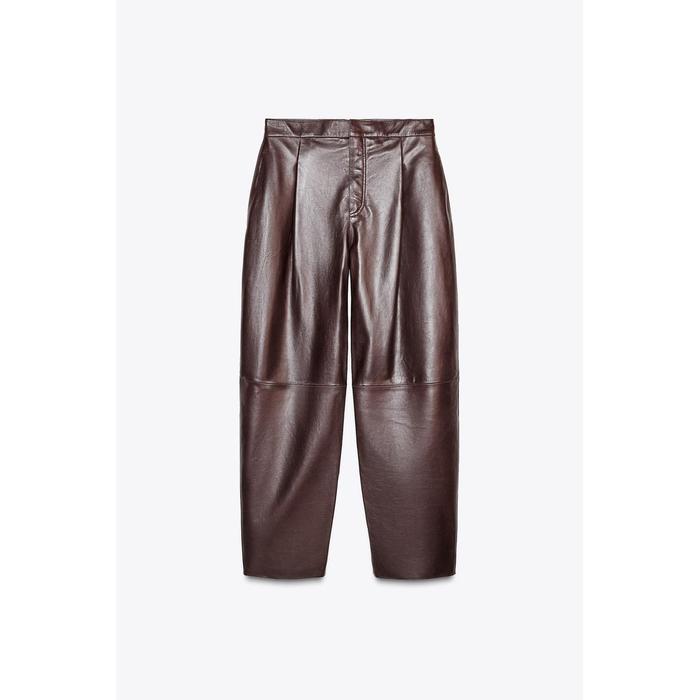 БРЮКИ-БАЛЛОНЫ ИЗ 100% НАТУРАЛЬНОЙ КОЖИ ОГРАНИЧЕННОЙ СЕРИИ ZW COLLECTION