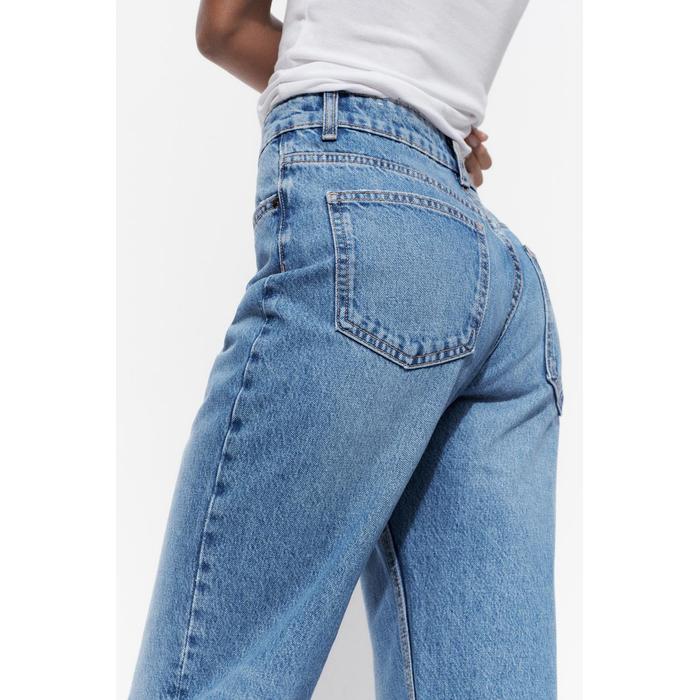 ДЖИНСЫ TRF С MOM FIT ВЫСОКОЙ ТАЛИЕЙ