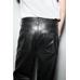 БРЮКИ ПРЯМОГО КРОЯ ИЗ 100% КОЖИ ЛИМИТИРОВАННОЙ СЕРИИ ZW COLLECTION