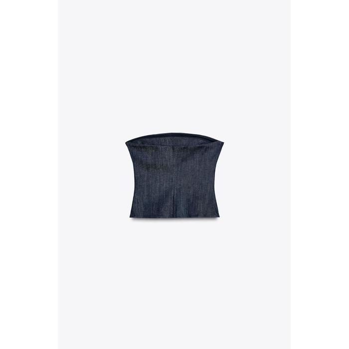 ДЖИНСОВЫЙ ТОП ИЗ КОЛЛЕКЦИИ ZW COLLECTION