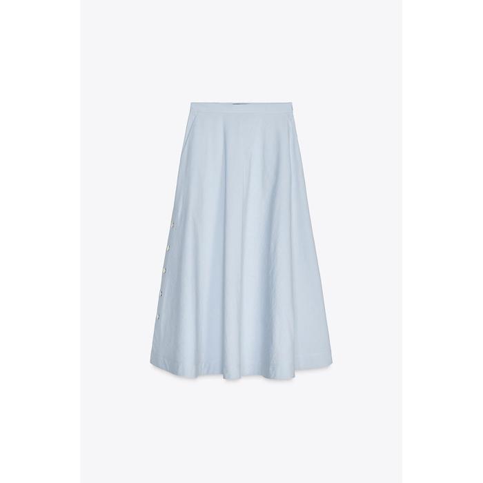 РАСКЛЕШЕННАЯ ЮБКА НА ПУГОВИЦАХ ИЗ КОЛЛЕКЦИИ ZARA WOMAN COLLECTION