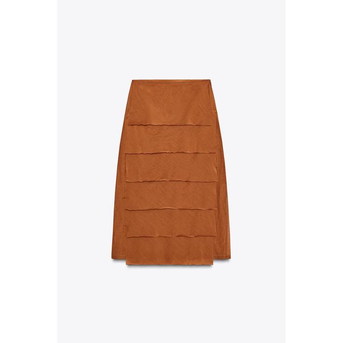 ЮБКА МИДИ С ОБОРКАМИ ИЗ КОЛЛЕКЦИИ ZW COLLECTION