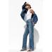 ДЖИНСЫ TRF С MOM FIT ВЫСОКОЙ ТАЛИЕЙ