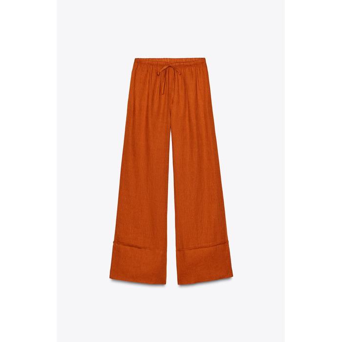 БРЮКИ ПАЛАЦЦО ИЗ 100% ЛЬНА ИЗ КОЛЛЕКЦИИ ZW COLLECTION