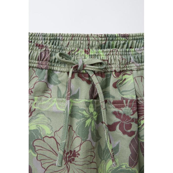БЕРМУДЫ SKORT С ПРИНТОМ В ВИДЕ ЛИСТЬЕВ