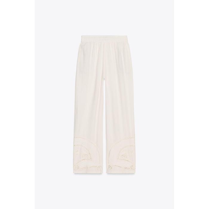 ПИЖАМНЫЕ БРЮКИ С ВЫШИВКОЙ ИЗ КОЛЛЕКЦИИ ZW COLLECTION