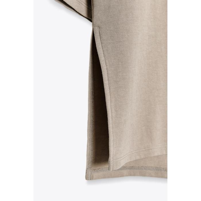 ФУТБОЛКА С ЭФФЕКТОМ СТИРКИ INTERLOCK T-SHIRT