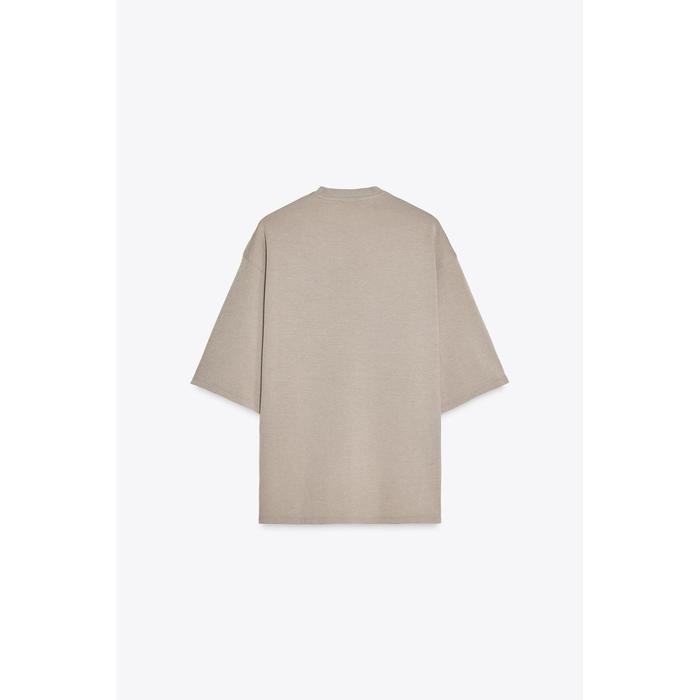 ФУТБОЛКА С ЭФФЕКТОМ СТИРКИ INTERLOCK T-SHIRT