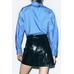 КОРОТКАЯ ЮБКА С ЭФФЕКТОМ КОЖИ ИЗ КОЛЛЕКЦИИ ZW COLLECTION