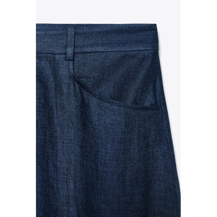 МЕШКОВАТЫЕ БРЮКИ ИЗ 100% ЛЬНА ОГРАНИЧЕННОЙ СЕРИИ ZW COLLECTION