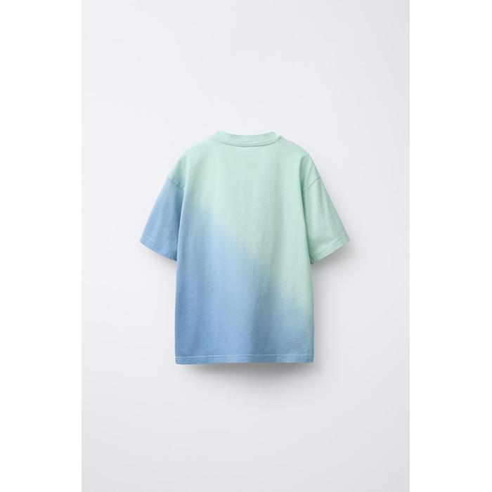 ФУТБОЛКА TIE-DYE С ВЫШИТЫМ СЛОГАНОМ