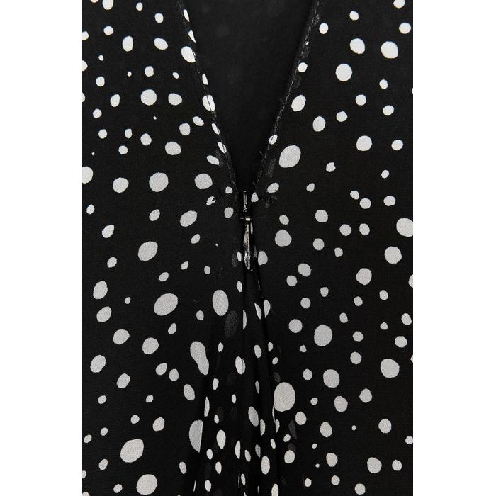 КОРОТКОЕ ПЛАТЬЕ В ГОРОШЕК ИЗ КОЛЛЕКЦИИ ZW COLLECTION