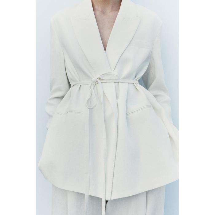 БЛЕЙЗЕР ИЗ ЛЬНЯНОЙ СМЕСИ КОЛЛЕКЦИИ ZW COLLECTION