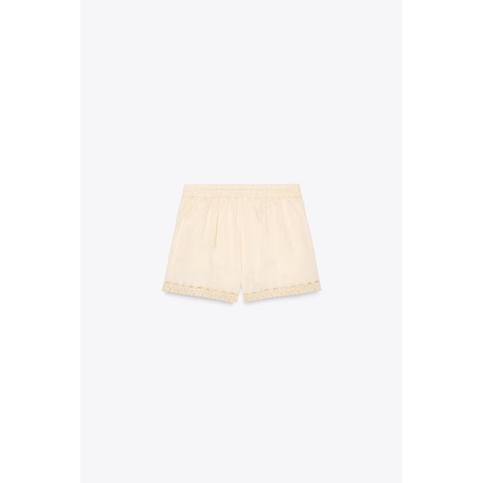 ШОРТЫ-БЕРМУДЫ С ВЫШИВКОЙ ИЗ КОЛЛЕКЦИИ ZW COLLECTION