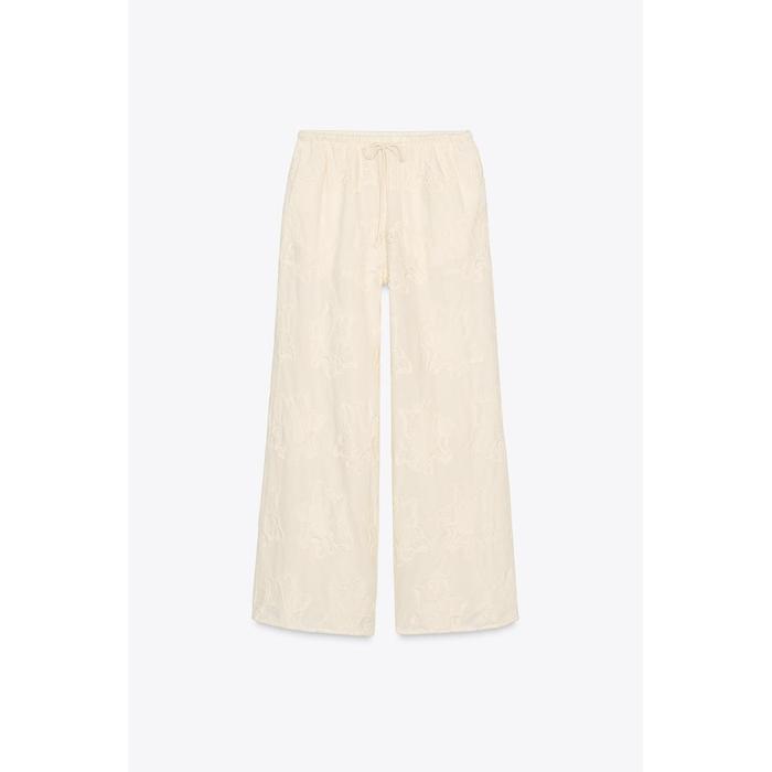 ПИЖАМНЫЕ БРЮКИ С ВЫШИВКОЙ ИЗ КОЛЛЕКЦИИ ZW COLLECTION
