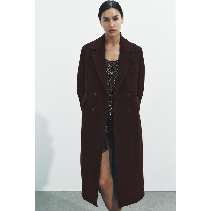 ДВУБОРТНОЕ ПОЛУШЕРСТЯНОЕ ПАЛЬТО ИЗ КОЛЛЕКЦИИ ZW COLLECTION