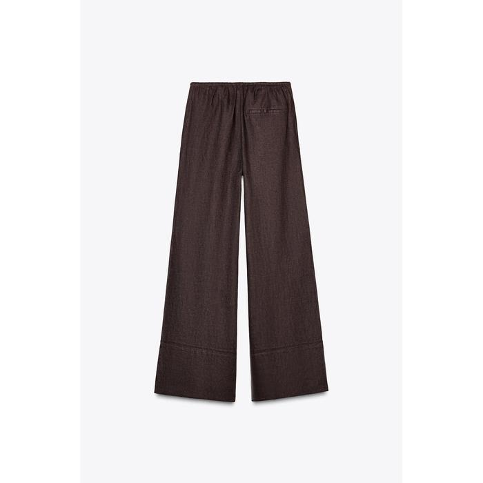 БРЮКИ ПАЛАЦЦО ИЗ 100% ЛЬНА ИЗ КОЛЛЕКЦИИ ZW COLLECTION