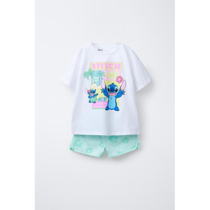 ВОЗРАСТ 6-14 ЛЕТ / DISNEY ПИЖАМА С ПРИНТОМ LILO &amp; STITCH ©
