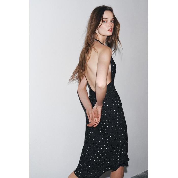 ПЛАТЬЕ В ГОРОШЕК НА БРЕТЕЛЯХ ИЗ КОЛЛЕКЦИИ ZW COLLECTION