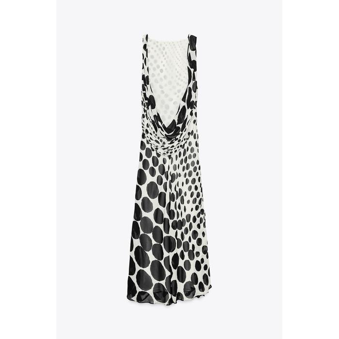 ДЛИННОЕ ПЛАТЬЕ В ГОРОШЕК ИЗ КОЛЛЕКЦИИ ZW COLLECTION