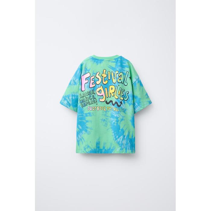 ФУТБОЛКА С НАДПИСЬЮ TIE-DYE