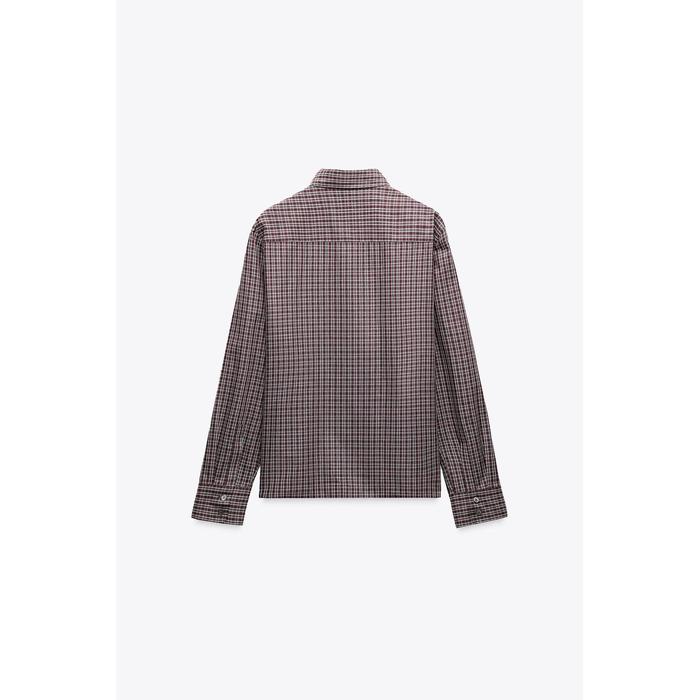 РУБАШКА В КЛЕТКУ ИЗ КОЛЛЕКЦИИ ZW COLLECTION