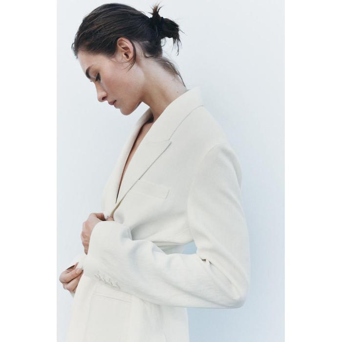 БЛЕЙЗЕР ИЗ ЛЬНЯНОЙ СМЕСИ КОЛЛЕКЦИИ ZW COLLECTION