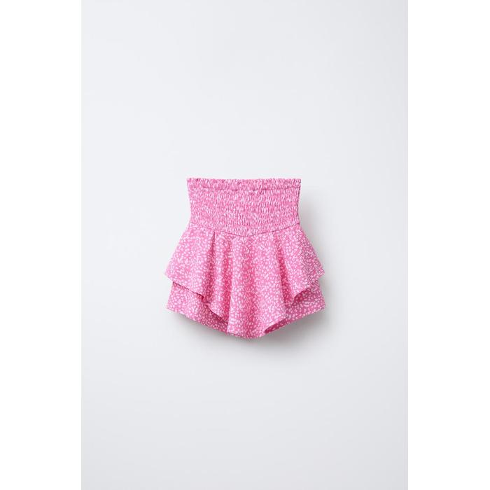 МНОГОСЛОЙНЫЕ БЕРМУДЫ SKORT С ЦВЕТОЧНЫМ РИСУНКОМ