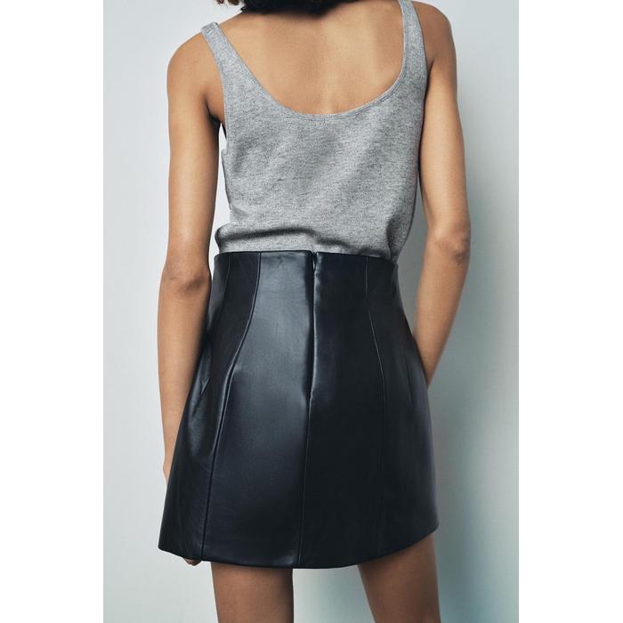 КОРОТКАЯ ЮБКА ИЗ 100% КОЖИ ОГРАНИЧЕННОЙ СЕРИИ ZW COLLECTION